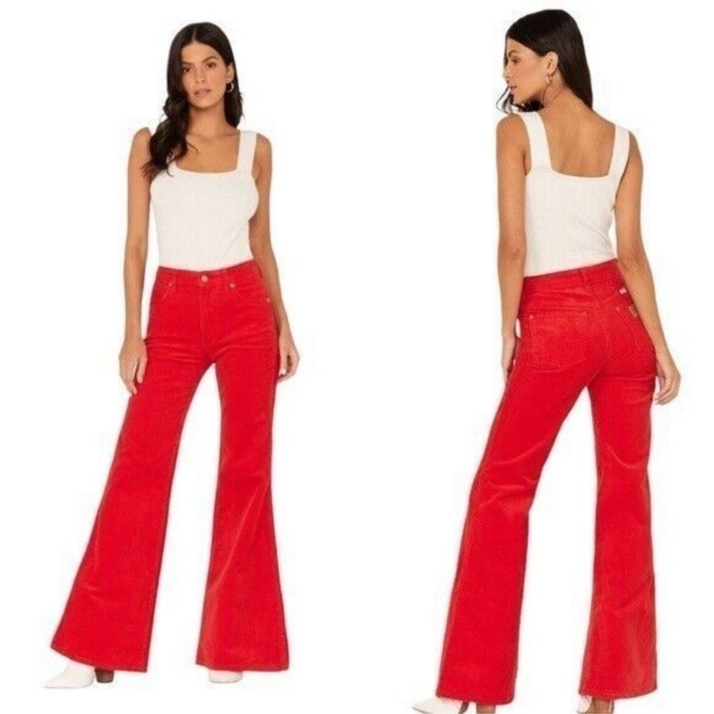 Wrangler Wanderer High Rise Flare Corduroy Pant Size 34/34 Women